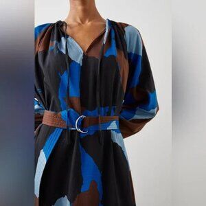 Rails Leanna Dress‎ Blue Multi Color Block.  size small  100% Cotton